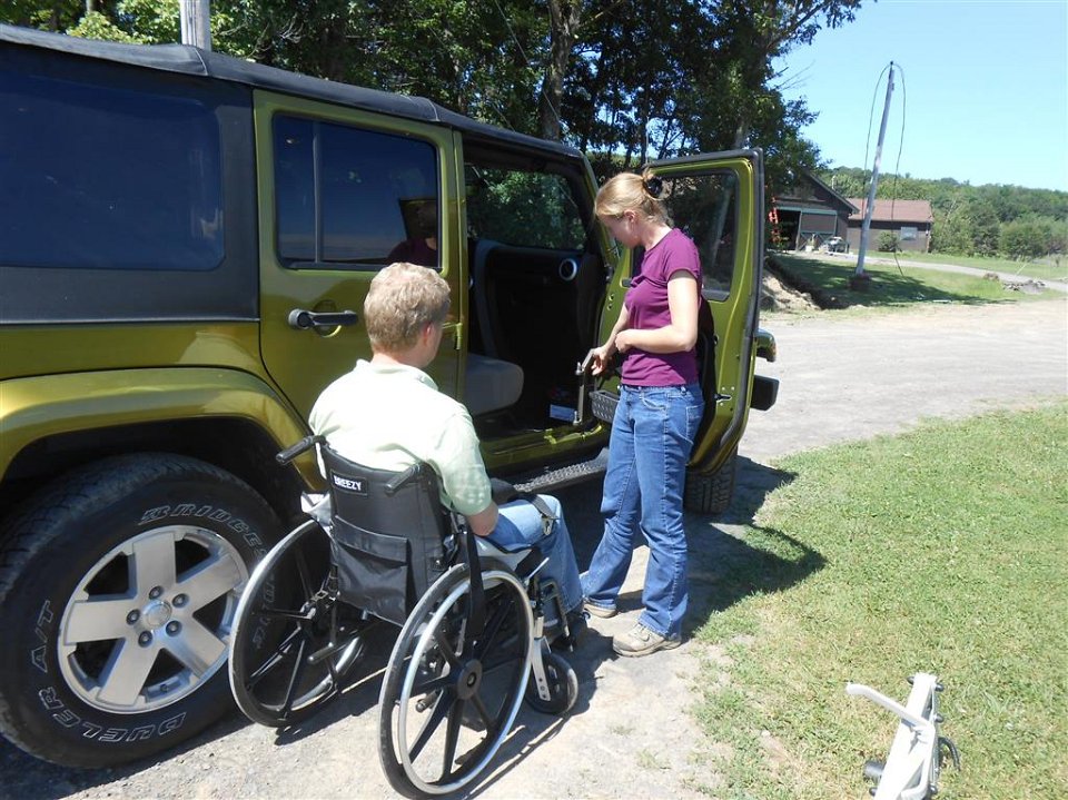 Multi-Lift Disability Handicap Lift in the Jeep Wrangler