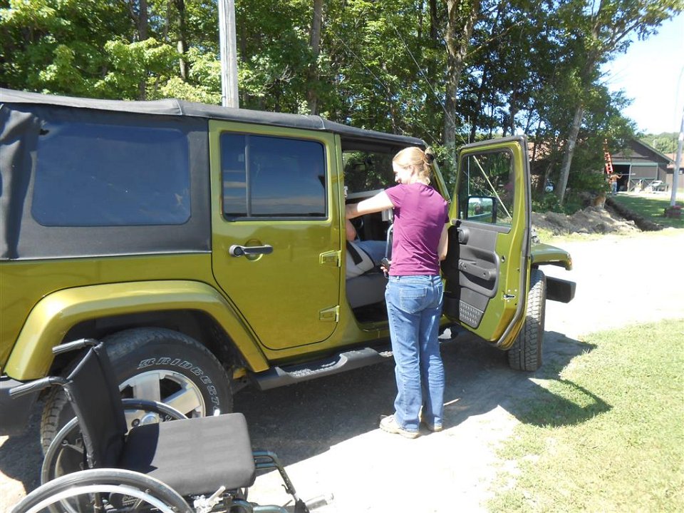 Multi-Lift Disability Handicap Lift in the Jeep Wrangler